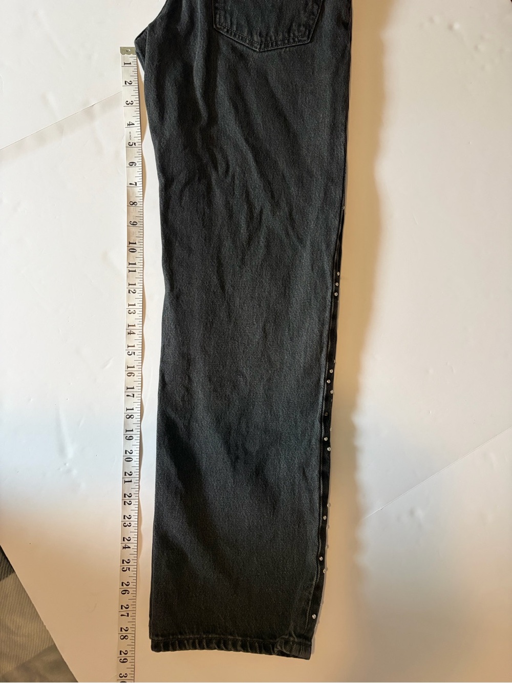 Levi’s Premium 501 '90s Bejeweled Studded Rhinestone Jeans women’s size 24x30. - Picture 10 of 16